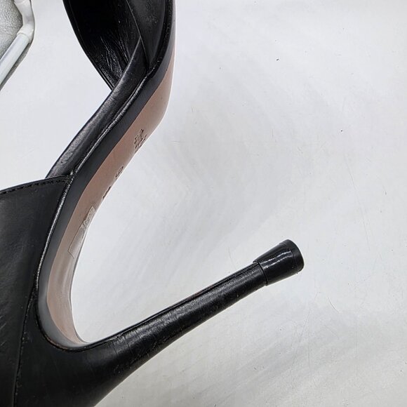 Coach Studded Heels Leather Black Retro Shoes Pumps - Picture 15 of 16